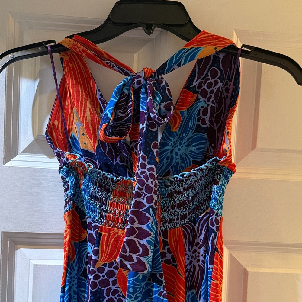 Moda International Multicolor Floral Dress NWOT - Picture 5 of 7